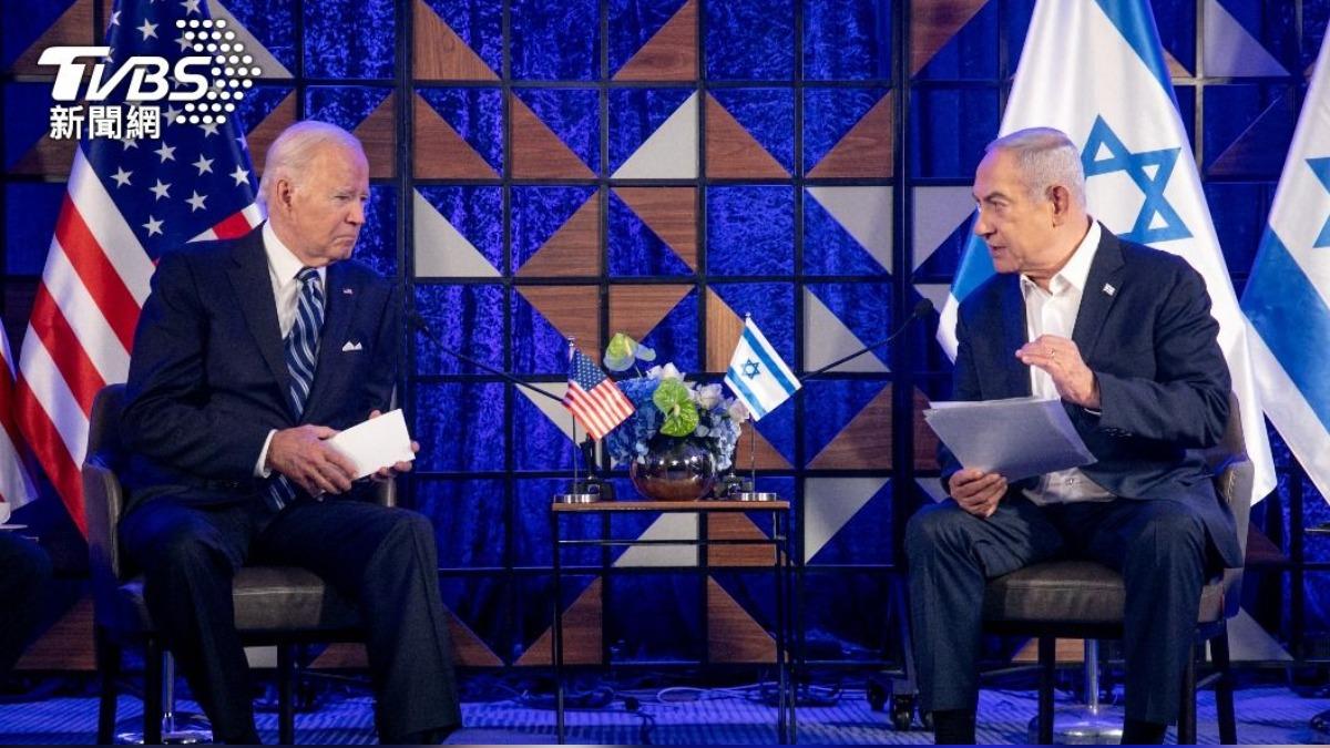 拜登指有理由相信以色列總理納坦雅胡(Benjamin Netanyahu)拖延戰事「鞏固權位」。(圖/達志影像路透社)