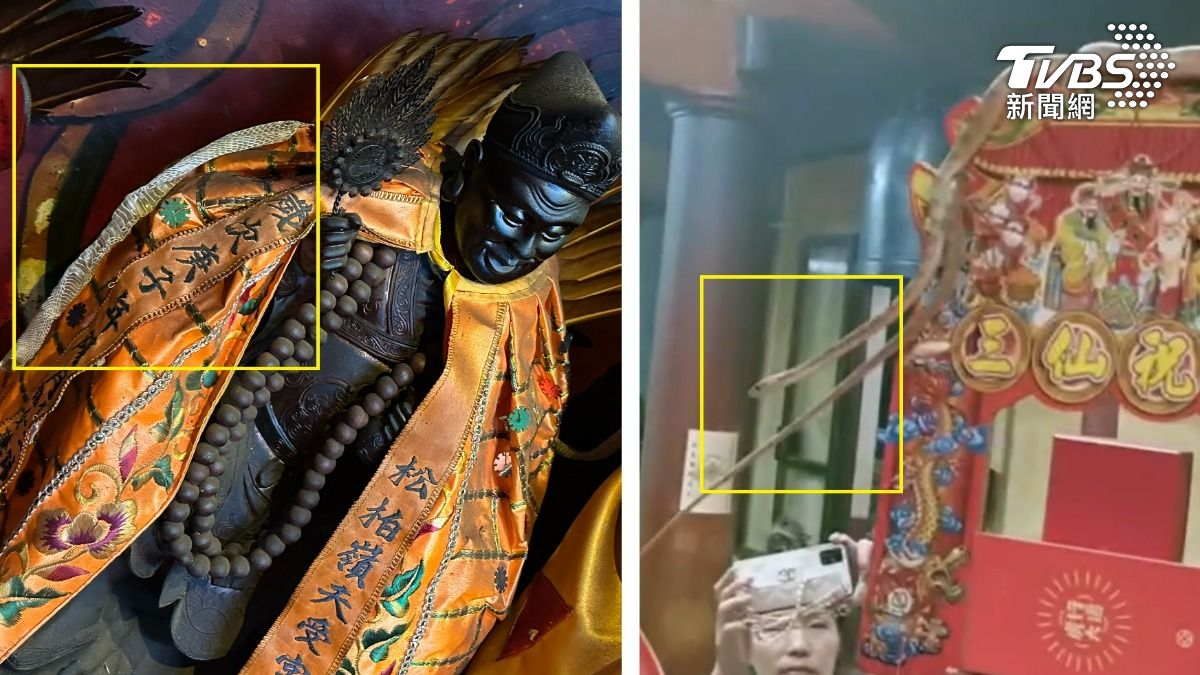 獨/靈蛇回歸?南投天受宮濟公肩上出現「龍衣」 廟方揭巧合