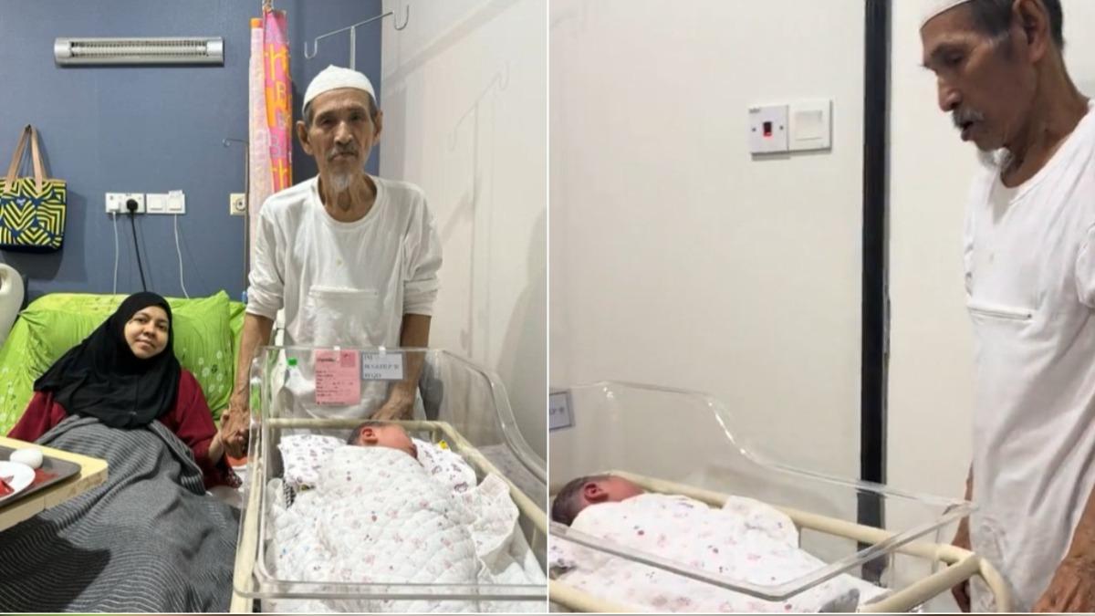 80歲勇伯！他與小38歲愛妻拚10年終於當爸　見女兒興奮手抖