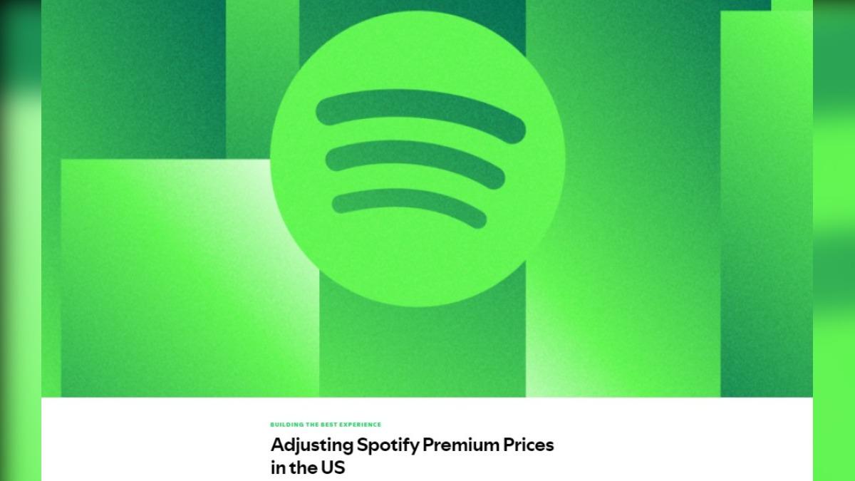 Spotify在3日宣布將在1年內2度調漲價格。（圖／翻攝自Spotify官網）