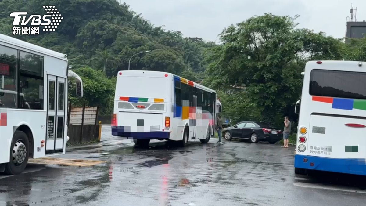 基隆3輛公車柴油遭竊,損失1.6萬。(圖/TVBS)