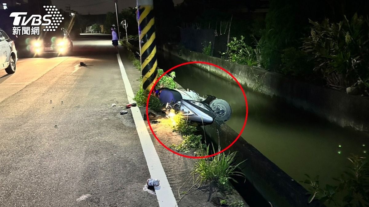 不見人影 ? 疑撞電桿噴飛摔進大排 40歲台中男離奇溺斃