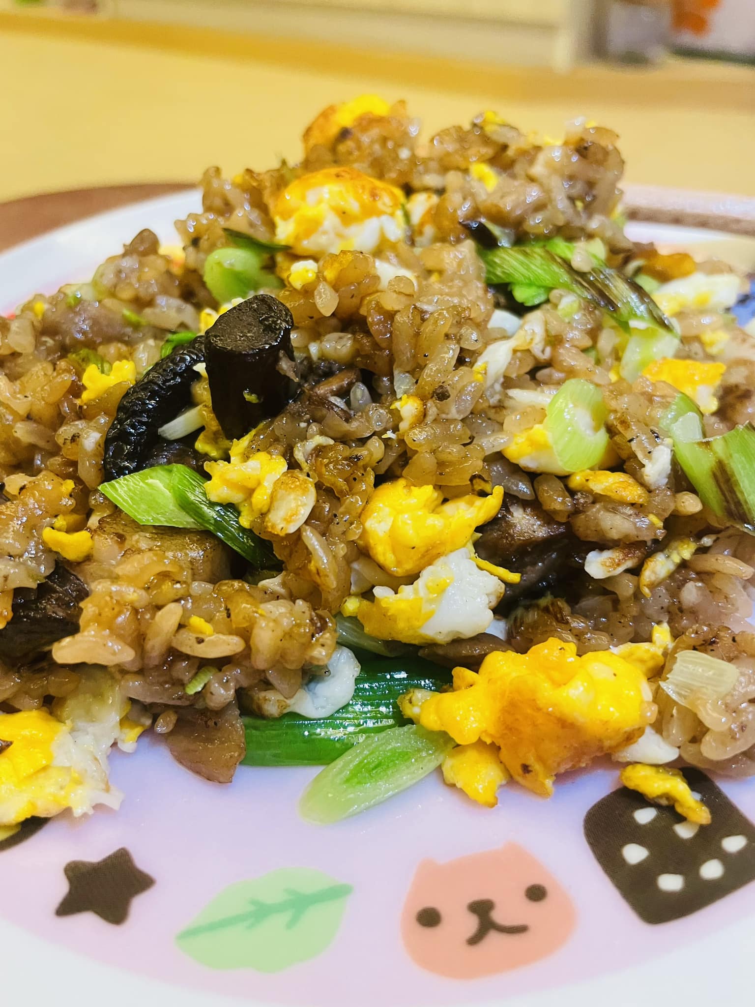 原PO將粽子做成「蛋炒飯」。(圖/翻攝自臉書)