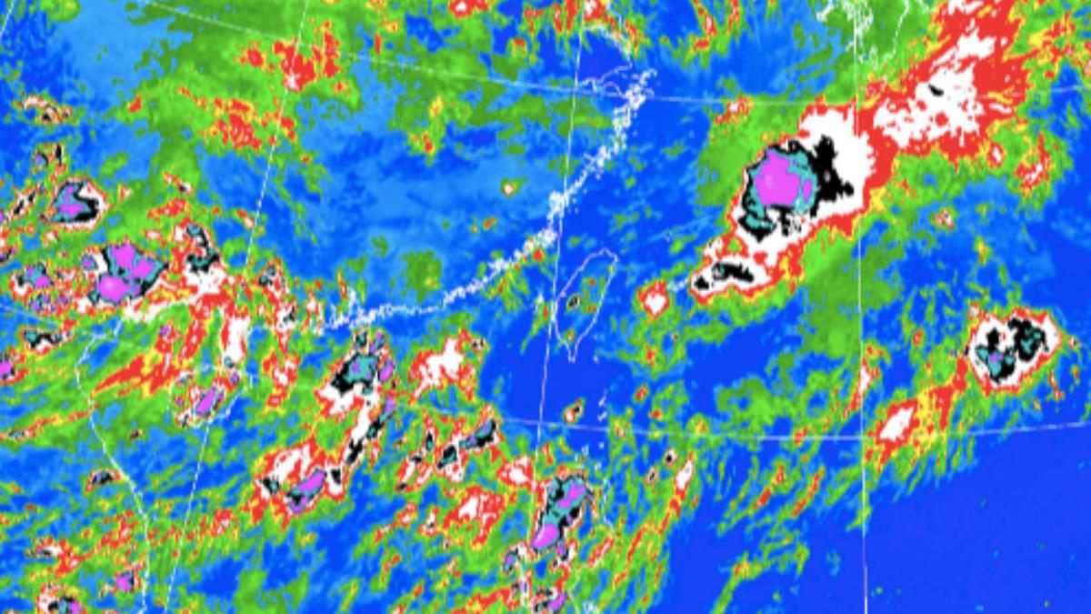 衛星雲圖。(圖/氣象署)