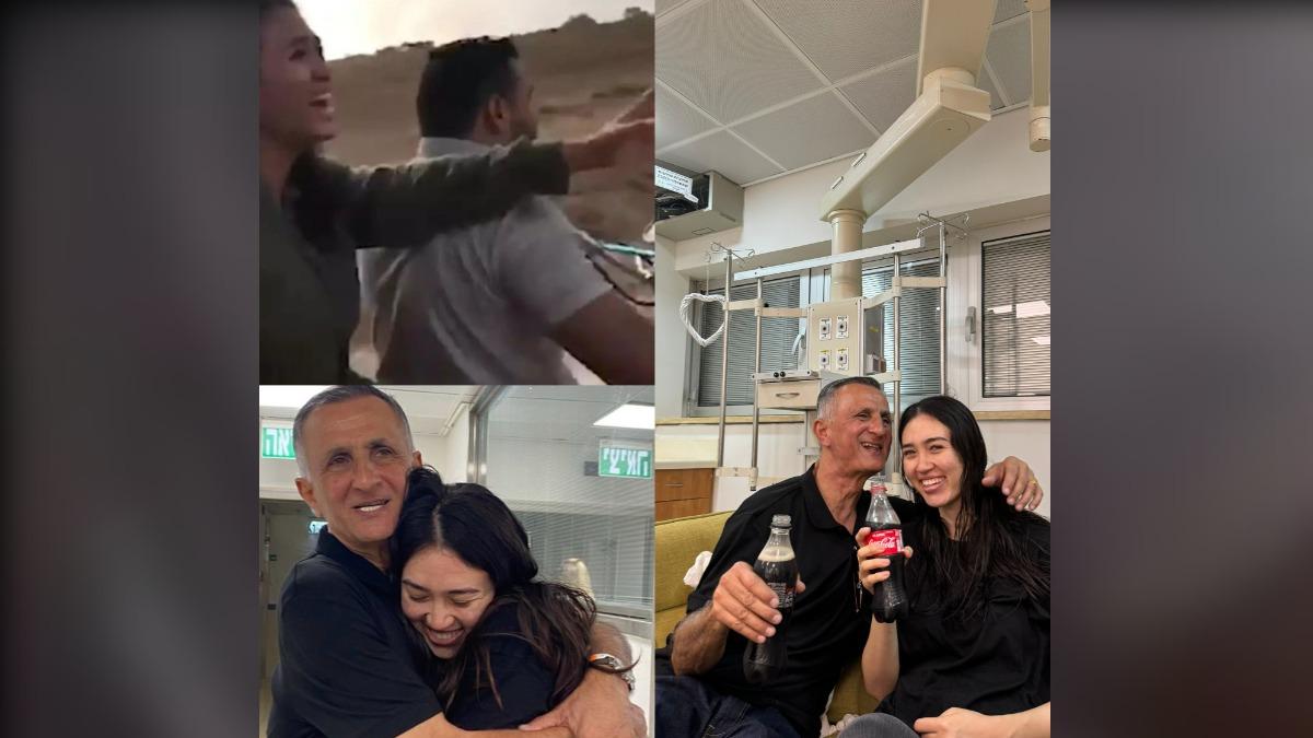 從音樂節被強行擄走後,阿嘉曼妮歷經245天人質生活終於重獲自由。(圖/翻攝自以色列國防軍)