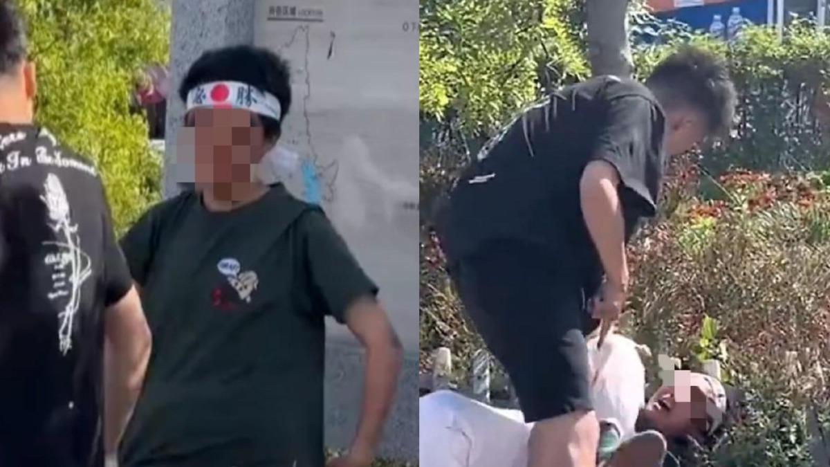 大陸景區爆「中日衝突」!女戴日式必勝頭巾 遭男遊客打趴在地