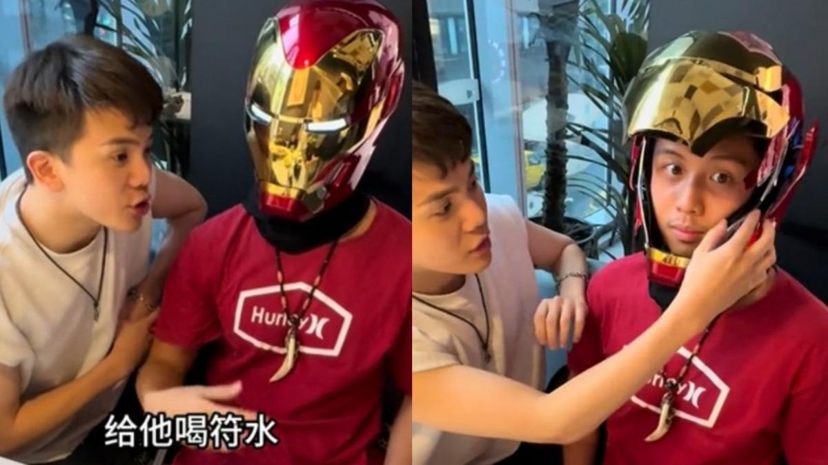 孫安佐露面!化身「台灣鋼鐵人」感覺來了 孫生:給他喝符水