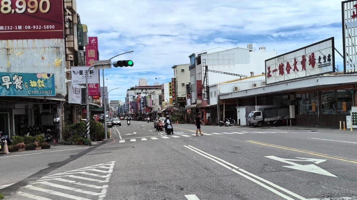宜花東觀光慘淡,台東市區冷清畫面曝。(圖/擷取自陳允萍臉書)