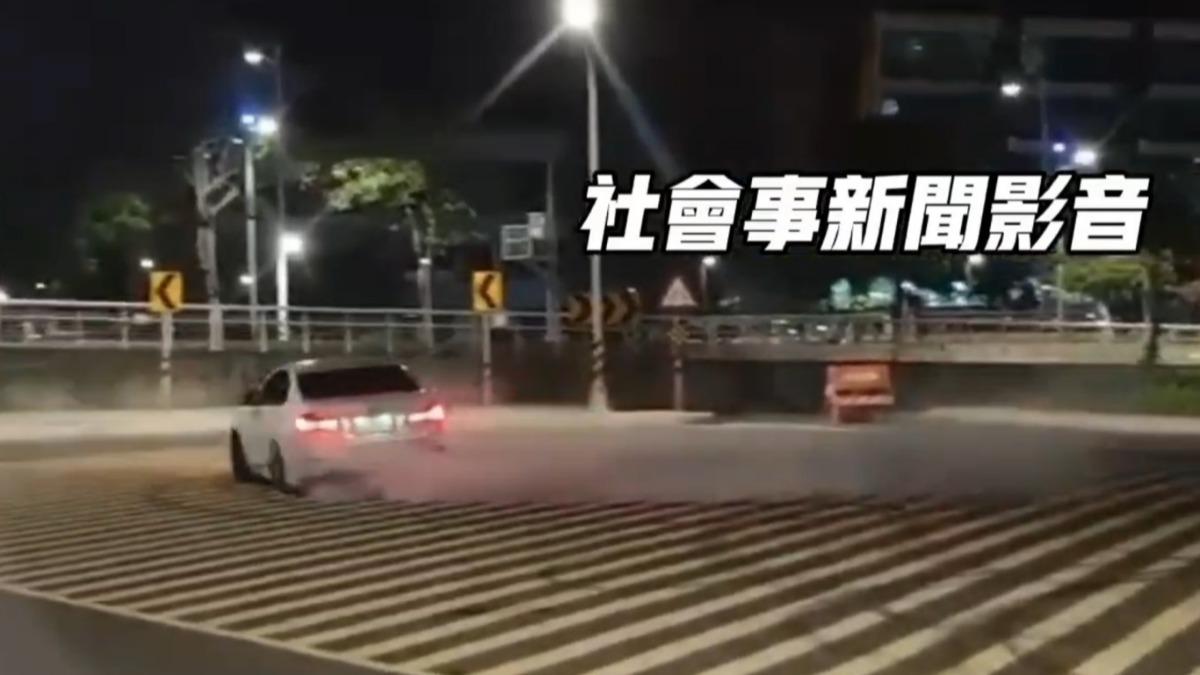 學東京甩尾耍帥!高雄BMW改裝車「飄移燒胎」 駕駛慘了
