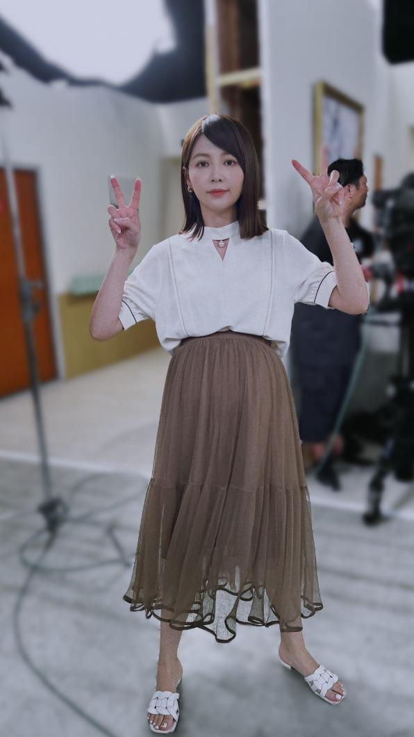 謝京穎婚禮隔天立馬上工。(圖/民視提供)