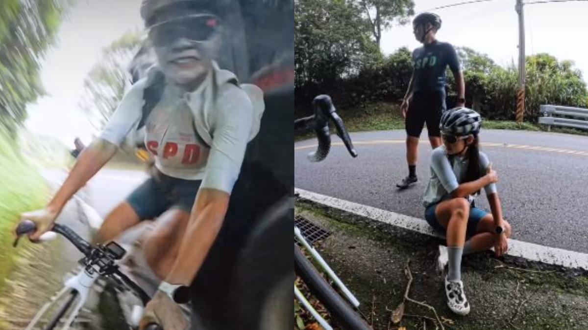 伊娃Eva的左肩有擦挫傷，而警方也在調閱監視器後找到肇事駕駛。（圖／翻攝自「伊娃Eva」臉書）