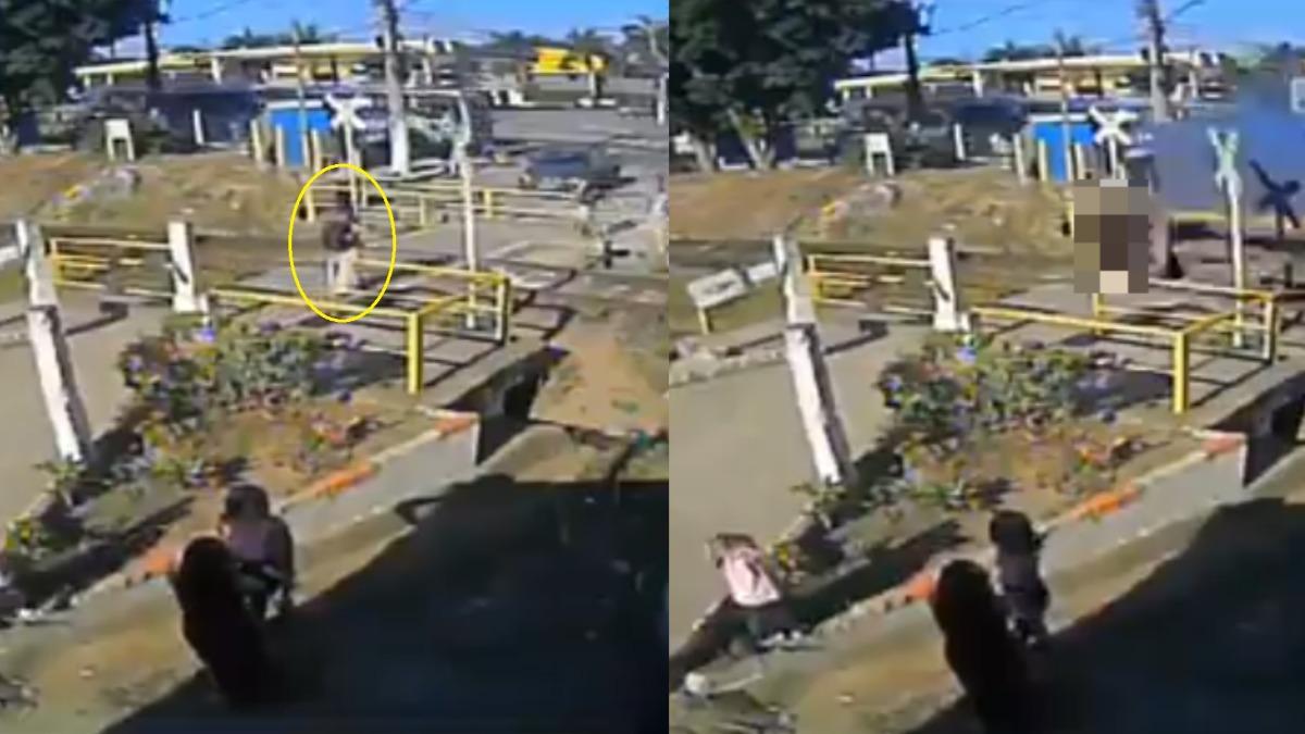 有片/過平交道滑手機「火車右邊來」 巴西女師原地傻住遭撞飛亡