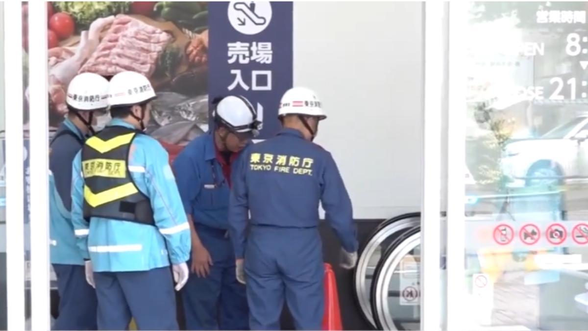 8旬嬤東京超市搭電扶梯「離奇夾頸亡」　疑跌倒釀禍