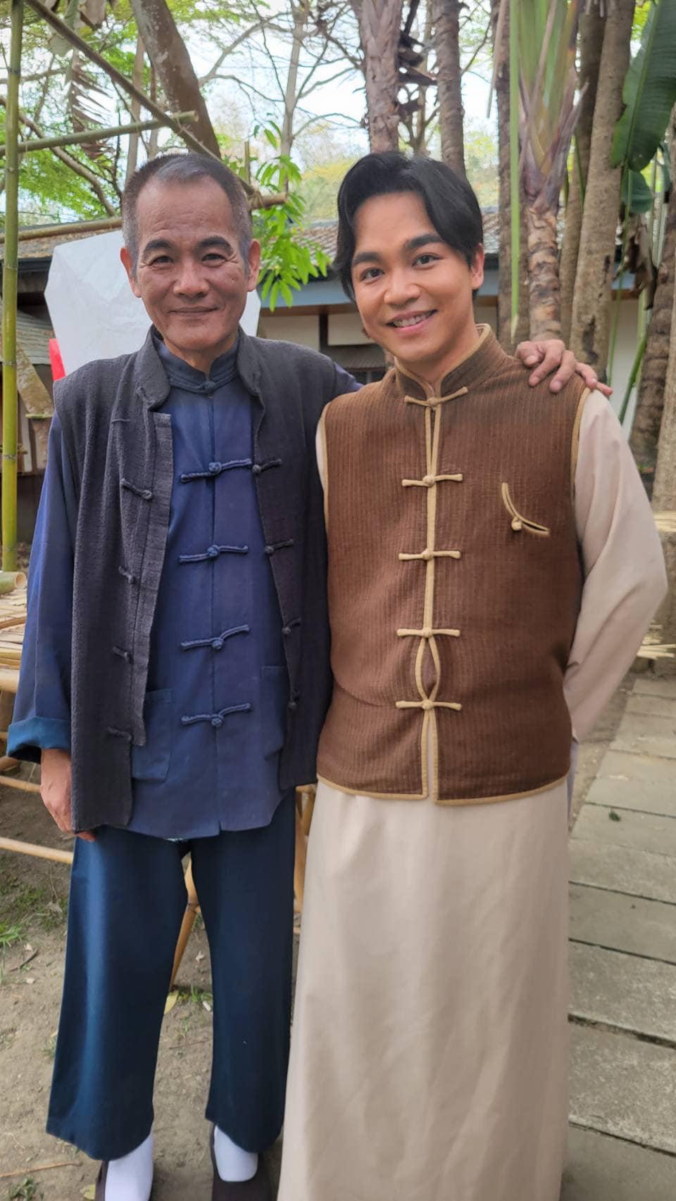 王豪(左)淡出演藝圈超過10年,演出作品也是客串性質。(圖/翻攝自王豪購物網臉書)