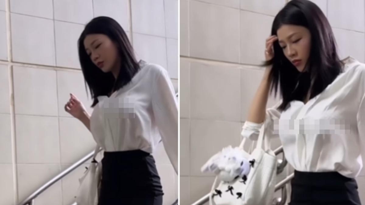 正妹OL「沒穿內衣」北捷亂晃!超兇影片瘋傳 身分曝光