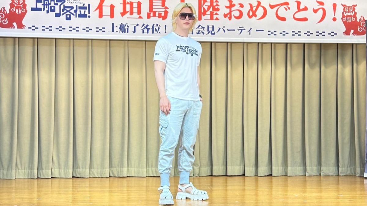 羅蘭被封日本第一牛郎。(圖/黃盈容攝)