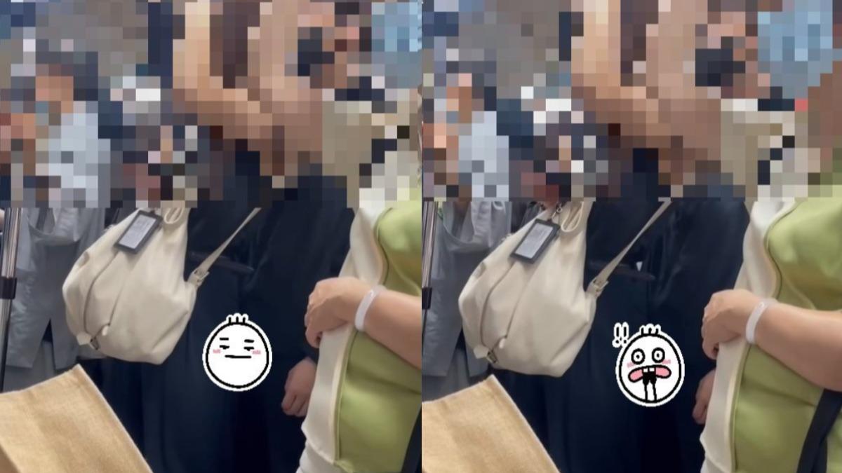捷運噁見露鳥俠！閉眼緊貼長髮妹　「肉色奈米小頭」全掉出來