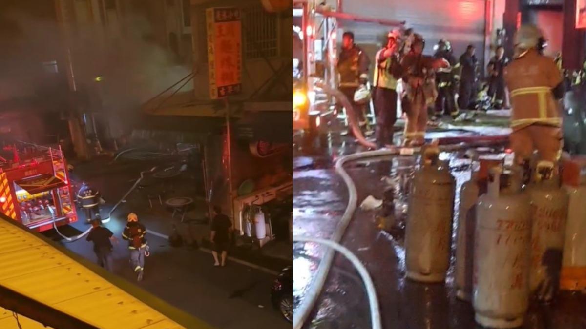 鹿港百年老店「王罔麵線糊」起火！竄濃煙疑傳氣爆聲　居民深夜嚇壞