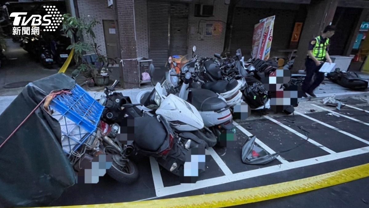 北市男信義區恍神「連撞16輛機車」　肇逃被逮竟是無照駕駛