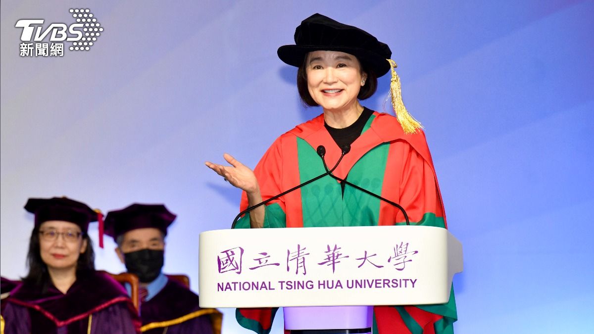 林青霞6月時受清華大學邀請致詞。(圖/胡瑞麒攝)
