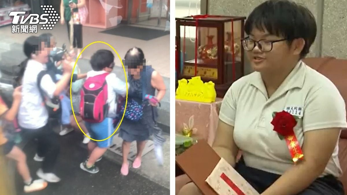 婦暴打女大生國小女童英勇制止 校方頒「見義勇為獎」