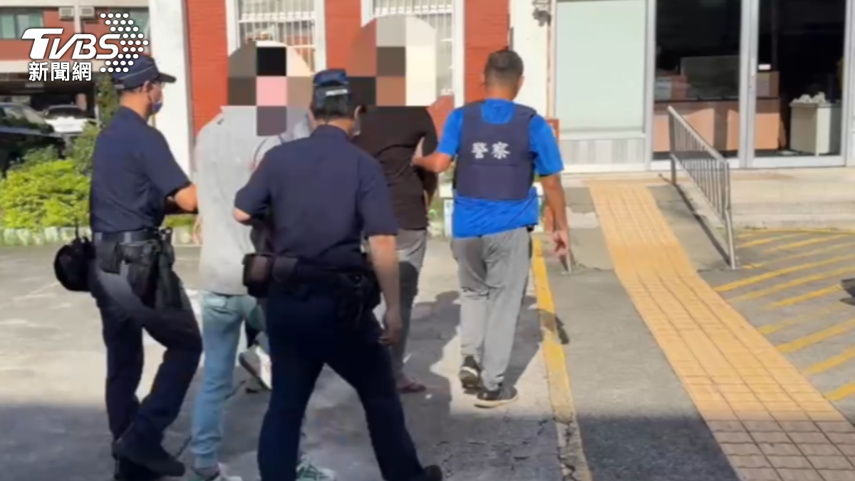 經過警方追查,4名嫌犯全數落網,經過偵訊仍拒絕說明犯案動機。(圖/TVBS)