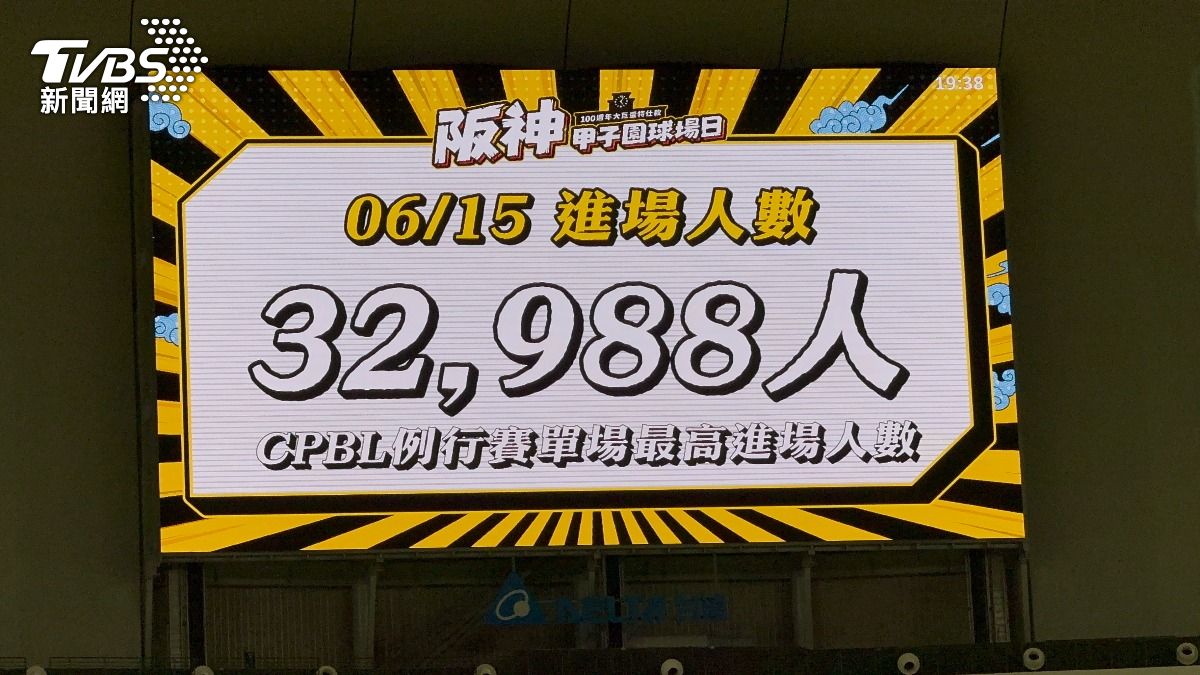 今天台北大巨蛋湧入破紀錄3萬2988名觀眾刷新紀錄。(圖/TVBS)