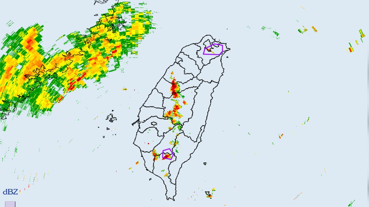 氣象署發布大雷雨即時訊息。(圖/氣象署)