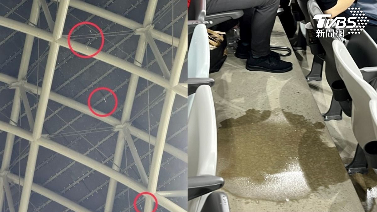 逢雨就漏？大巨蛋又見「積水+水瀑」球迷氣炸　遠雄回應了