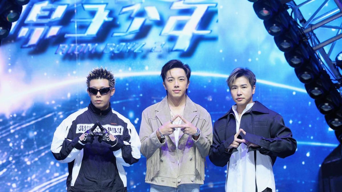 《原子少年2》星際導師陣容有歐漢聲（右起）、坤達、健志。（圖／趙世平攝）
