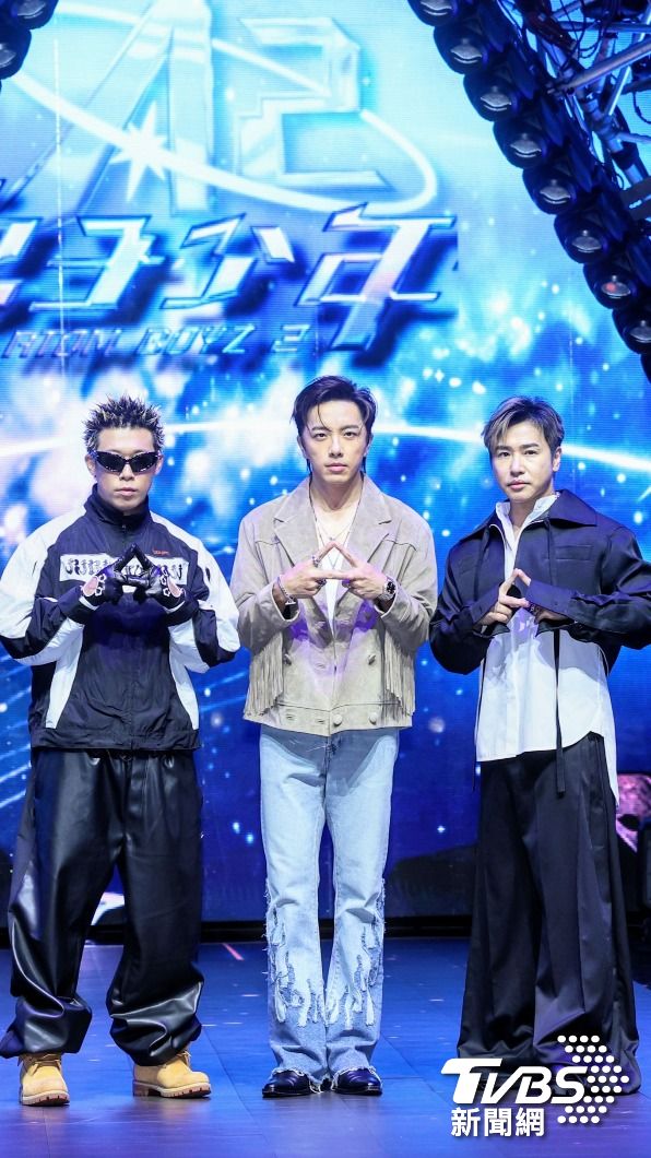 《原子少年2》星際導師陣容有歐漢聲（右起）、坤達、健志。（圖／趙世平攝）