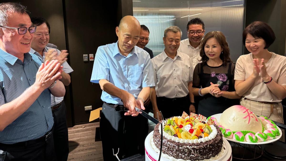 韓國瑜的生日願望是「國泰民安，百姓安居樂業」。（圖／翻攝自韓國瑜臉書）