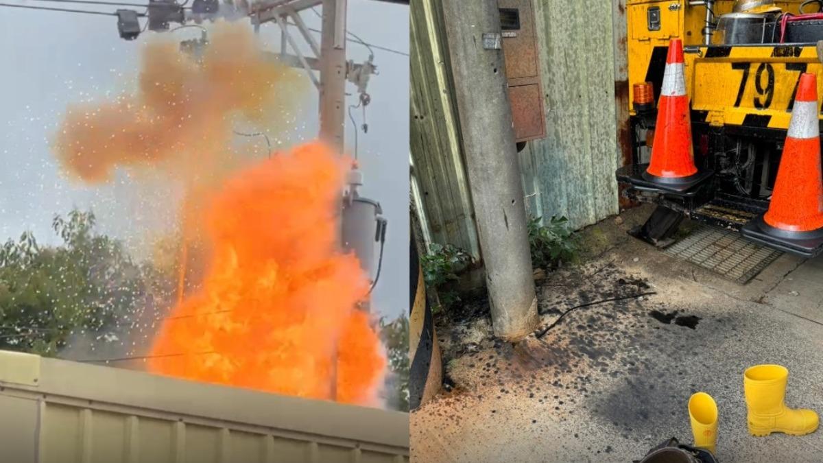 台中龍井變壓器爆炸!檢修員臉部二度燒傷 台電回應了