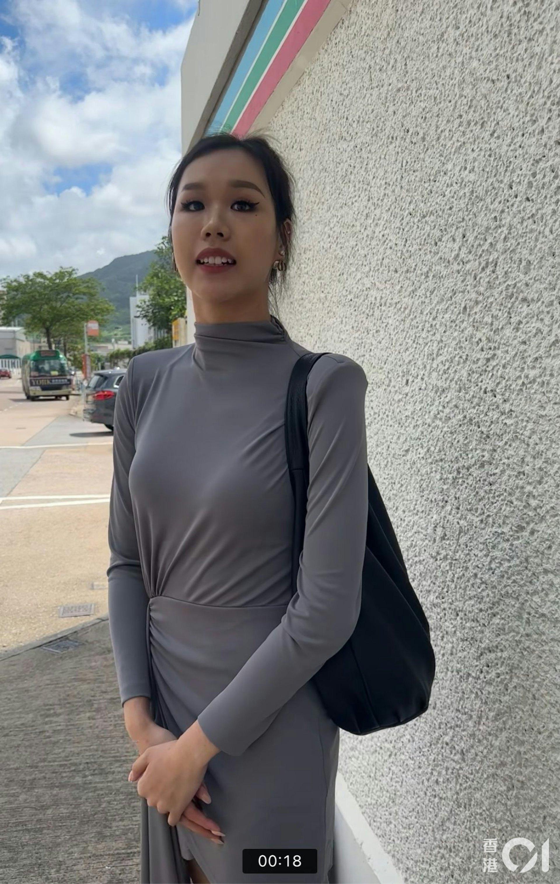 23歲郭恩程Kelly，身高178cm，是2023 Face of Hong Kong的冠軍。（圖／香港01）