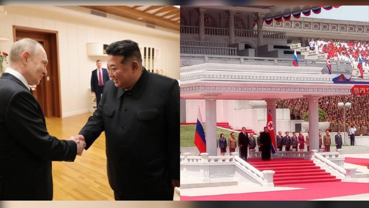 普欽金正恩展開會談!北韓給皇帝禮遇 平壤嗨翻如國慶
