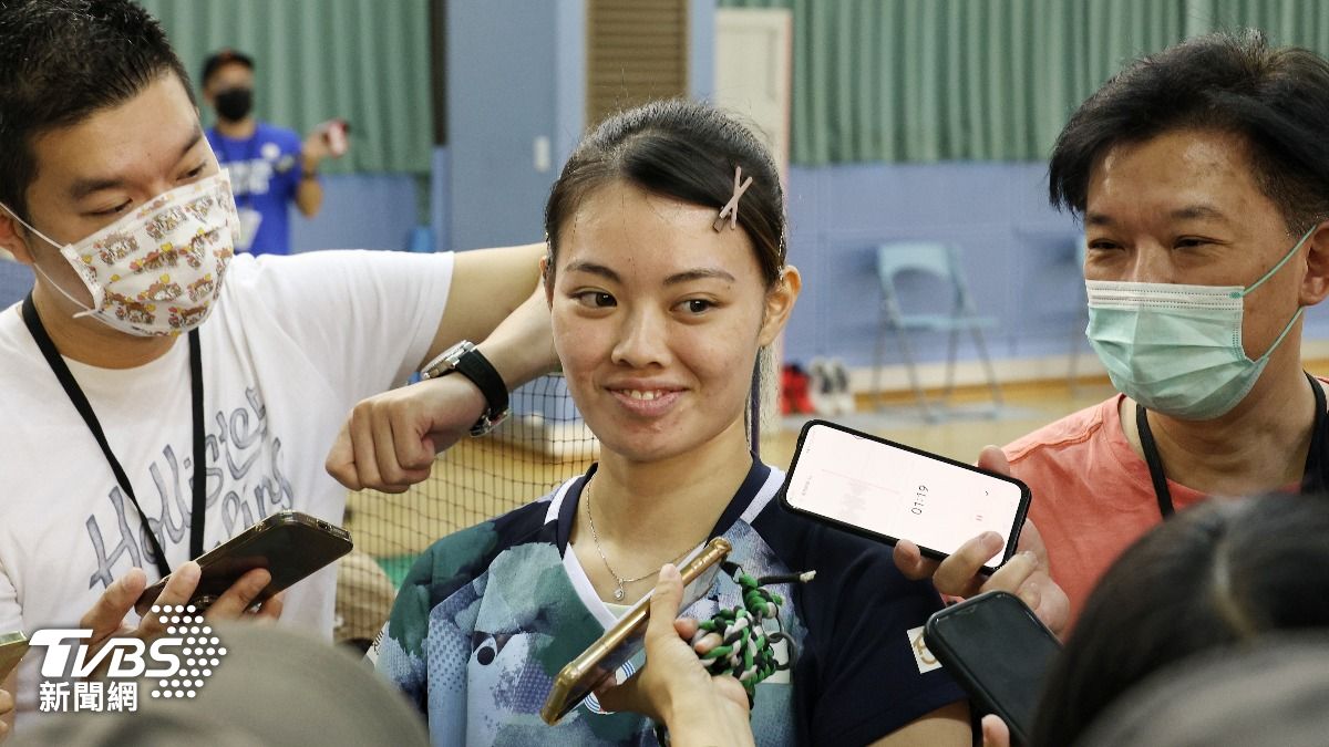 羽球選手李佳馨。(圖/葉志明攝)