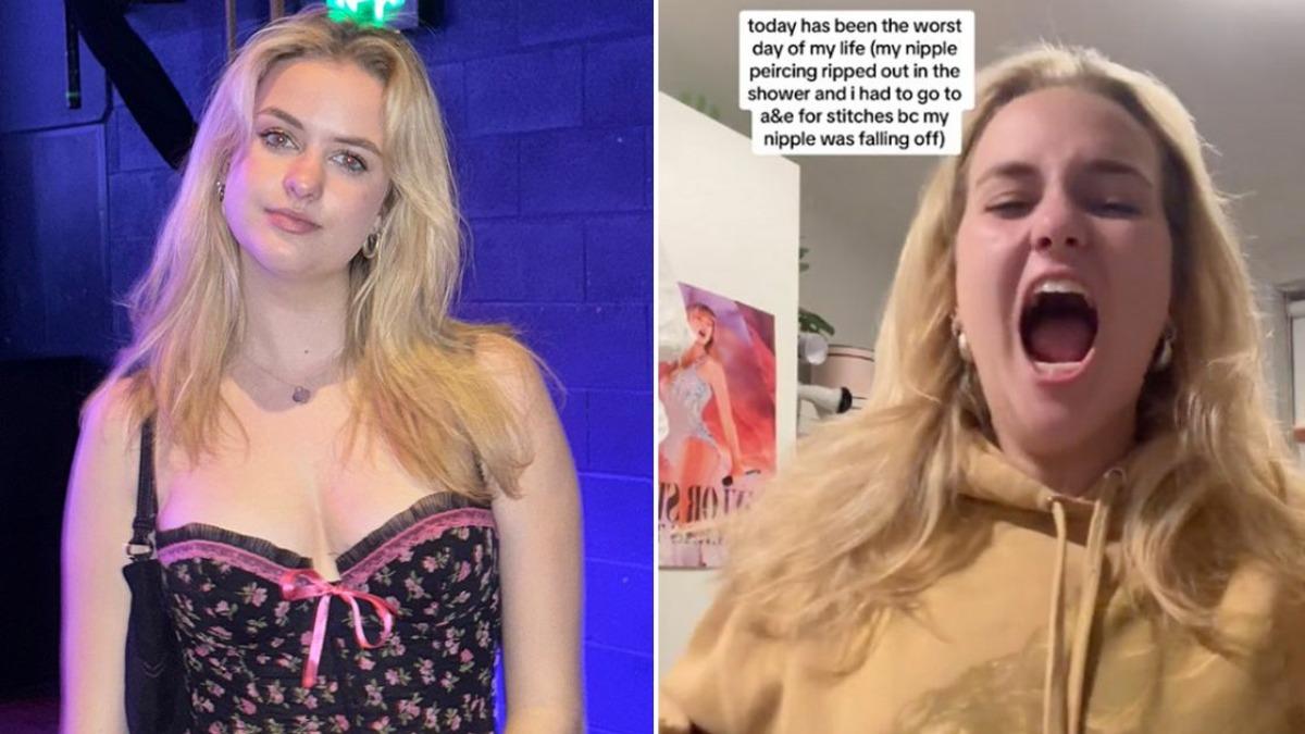 乳環勾到門!英女大生「乳頭撕兩半」 血染淋浴間竟奇蹟縫回