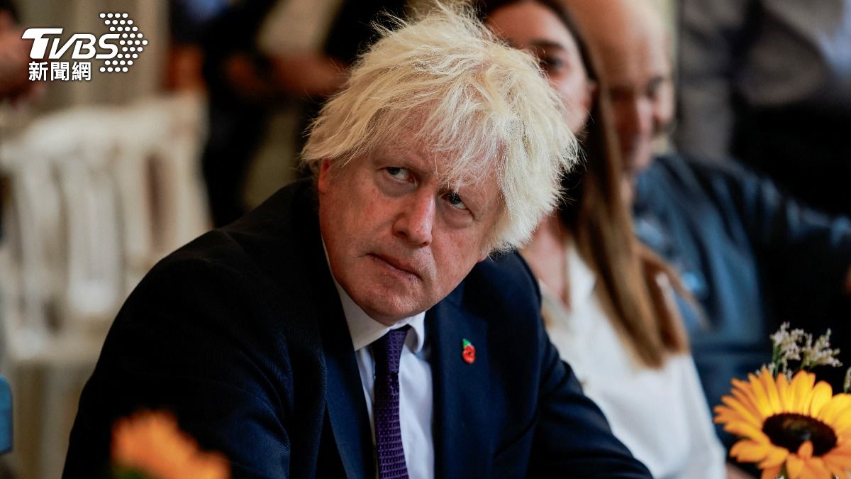 充滿爭議的英國前首相強森。（圖／達志影像路透社）