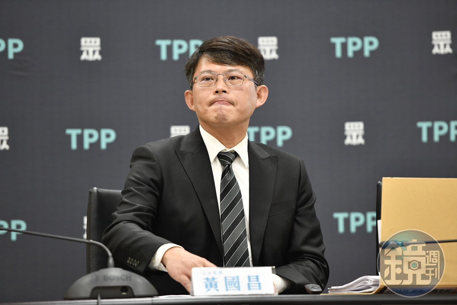 黃國昌今否認選新竹市長一事,還稱高虹安在市政上十分努力。(圖/鏡週刊)
