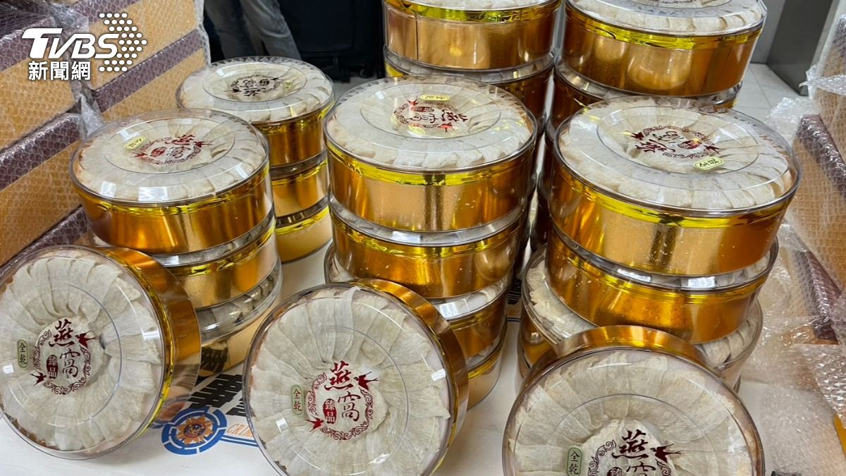 嫌犯利用詐保所得購買高價燕窩、食品轉賣牟利。(圖/TVBS)