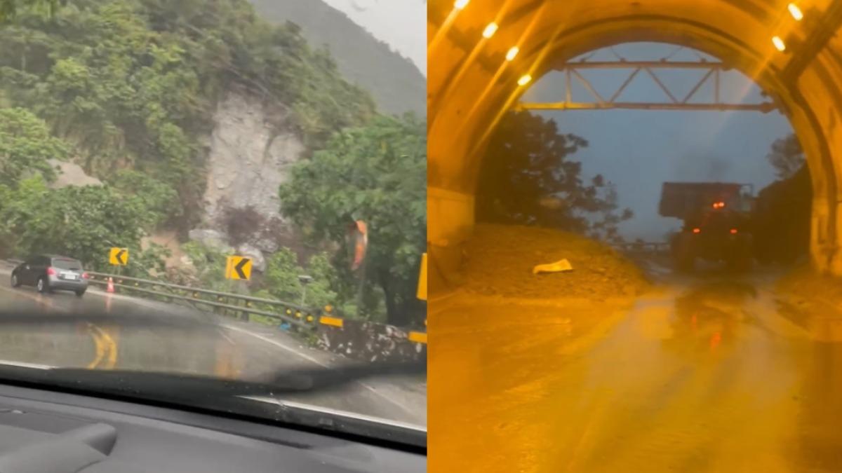 蘇花公路又爆土石流!泥流落石阻擋「道路中斷」 搶修後已恢復通行