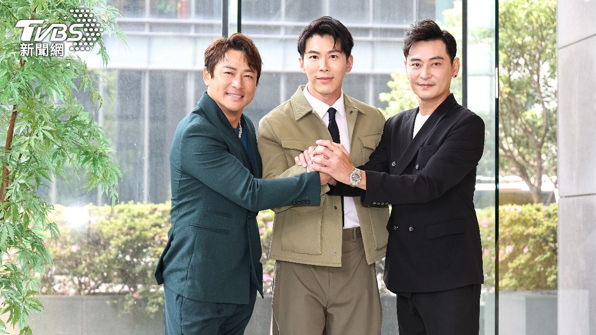 江宏恩(左起)、黃少祺、陳冠霖出席三立新八點台劇《願望》演員發布會。(圖/張哲鳴攝)