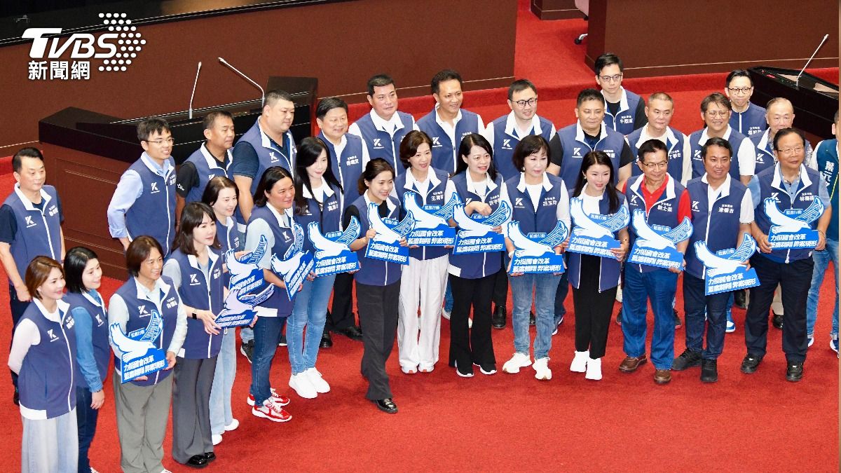 國民黨團在議場內。（圖／胡瑞麒攝）