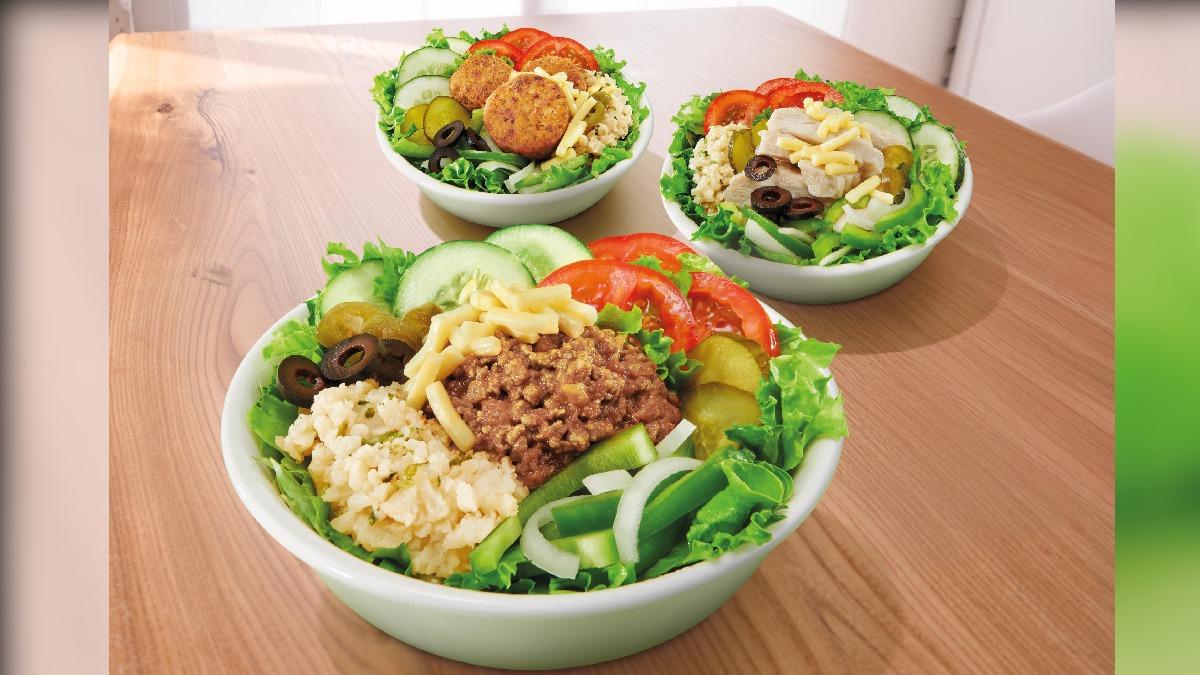 「SUBWAY能量沙拉」共三種口味。(圖/業者提供)