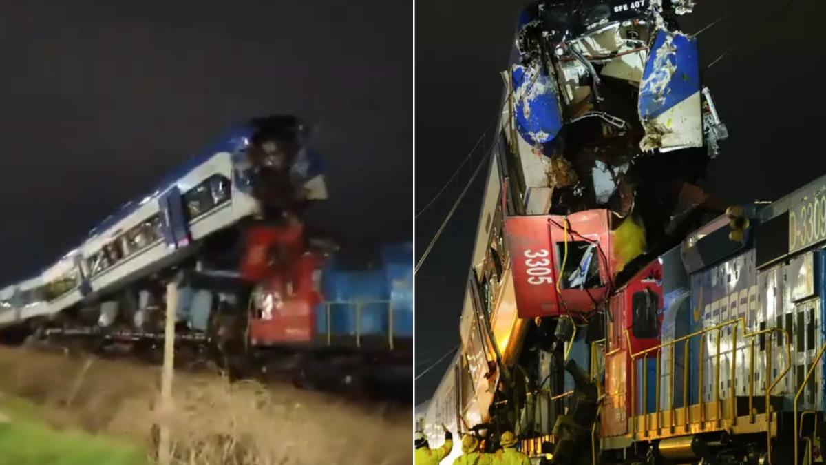 智利驚傳火車對撞！2鐵路工慘死　「車廂交疊」神似90年代造橋意外