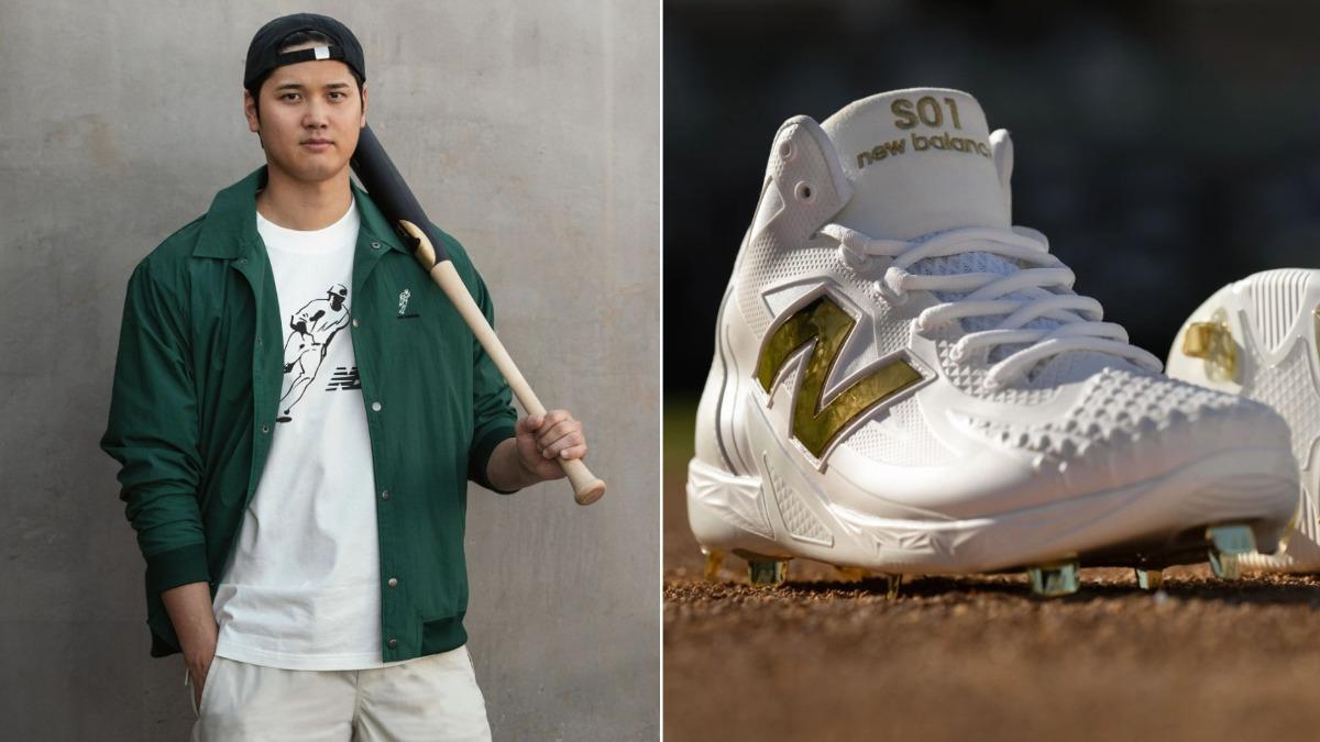 大谷專屬釘鞋「Ohtani 1」亮相! 白底金屬LOGO超吸睛