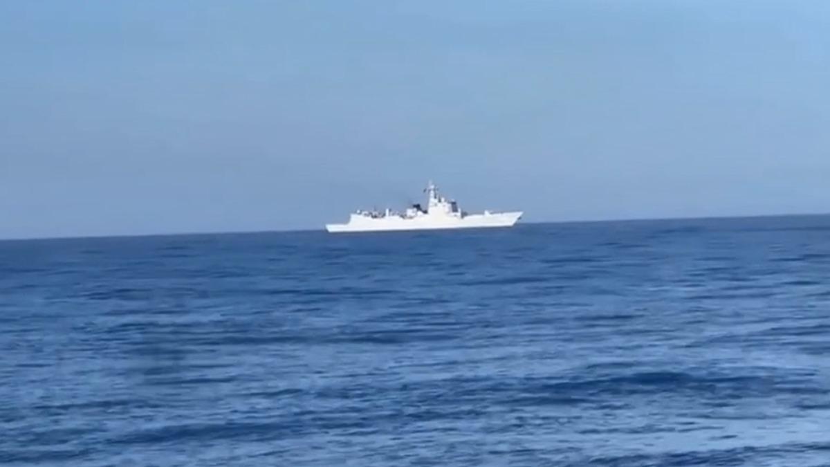 不只094核潛艦!共軍西安艦現身澎湖南淺 漁民嚇壞急駛離