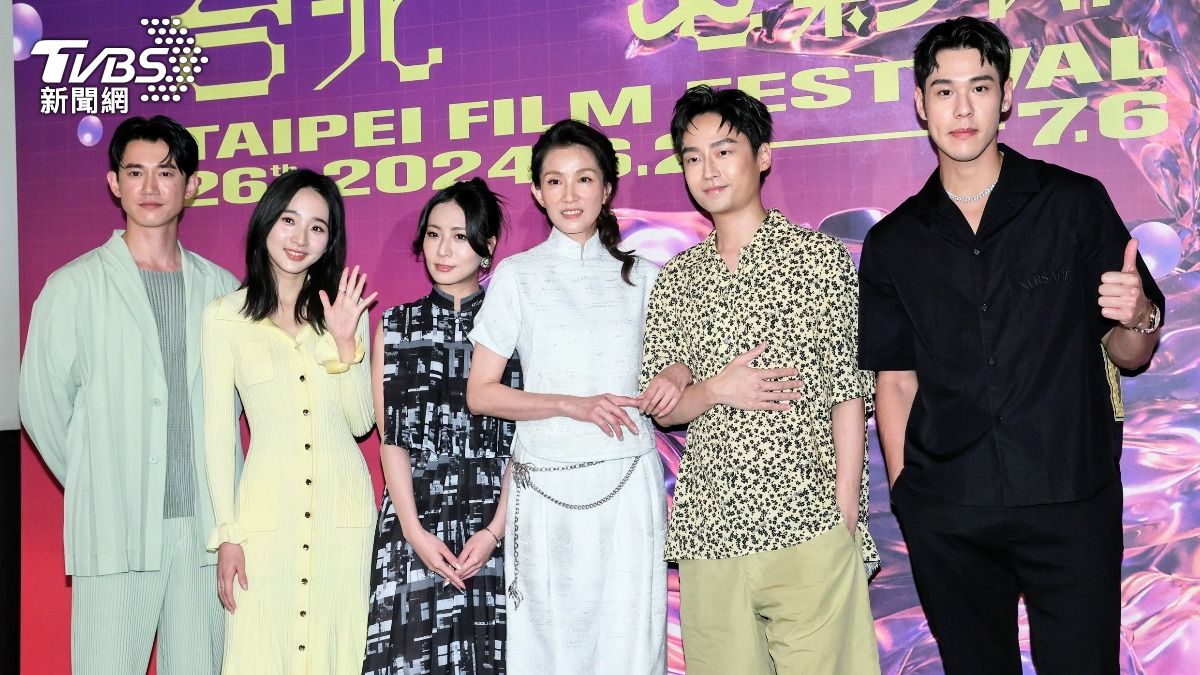 吳慷仁、李沐、導演鄭雅之、葉全真、林鶴軒、周予天。（圖／趙世平攝）
