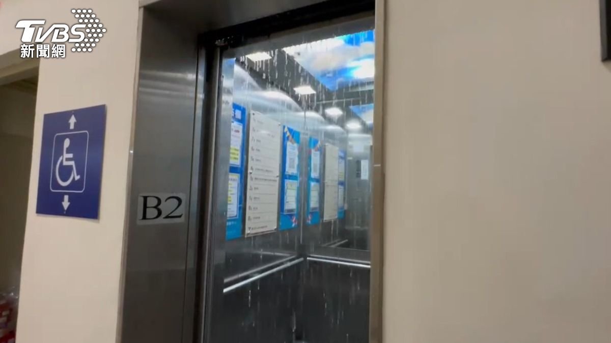 成功高中電梯驚見「水濂洞」! 校方曝真實原因:跟大雨無關
