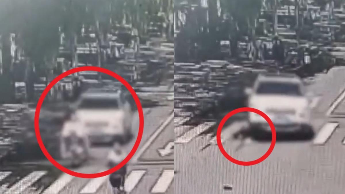 陸婦人等紅燈被撞飛!撈手機想求救遭「輾爆頭慘死」 肇事車速逃